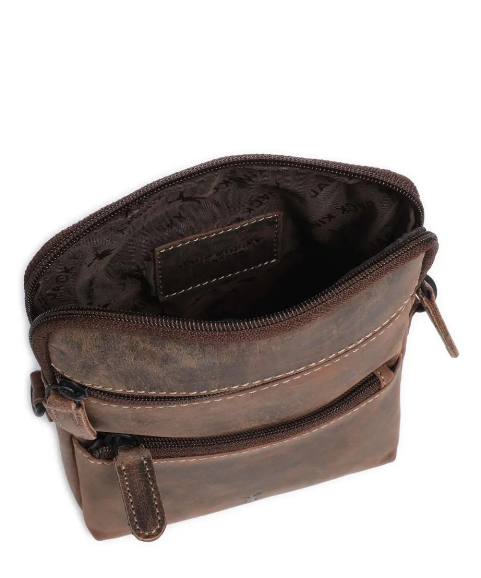 Baltimore 11 Umhängetasche Leder dunkelbraun