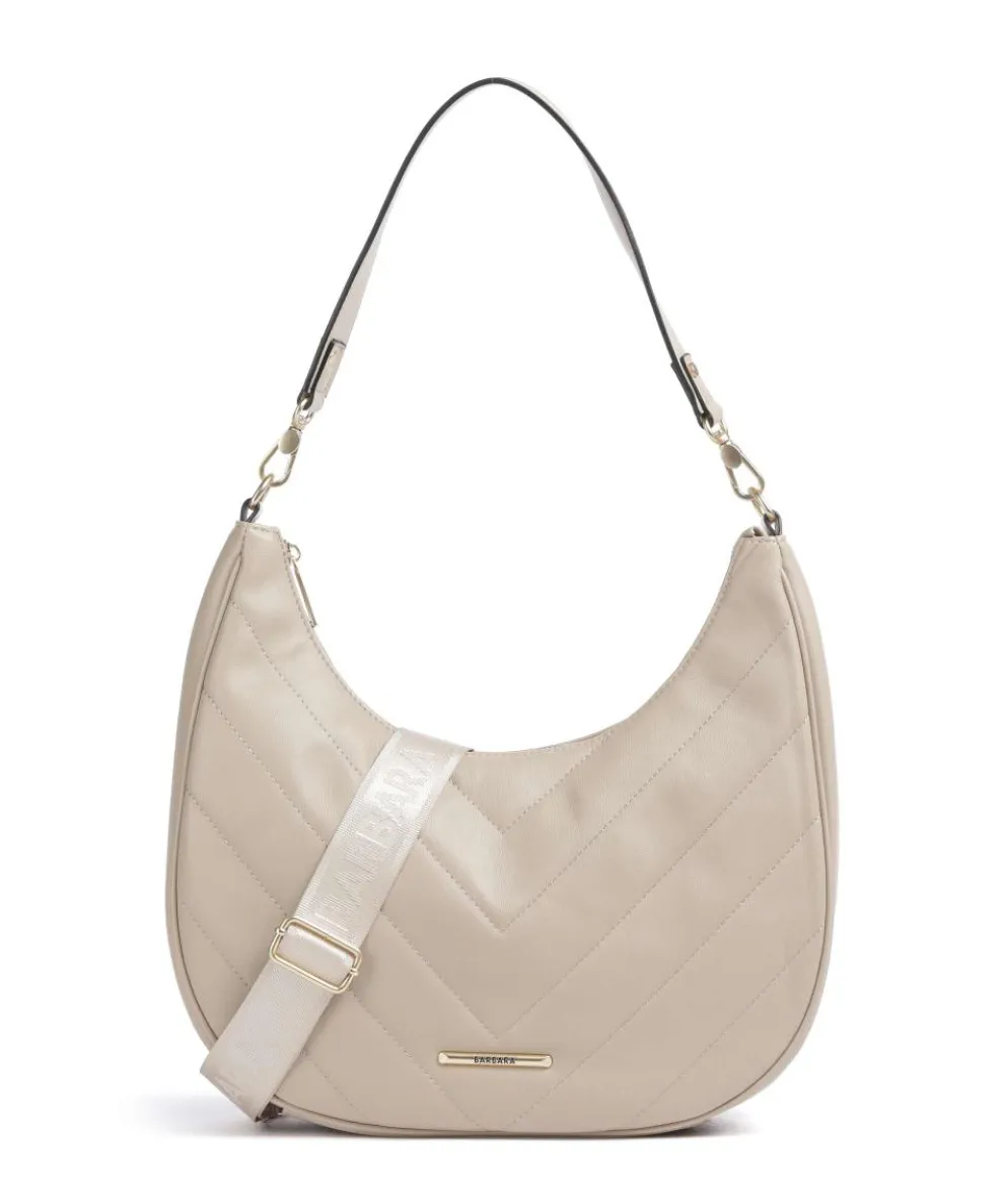 Barbara Cozy Beuteltasche Lederimitat sand