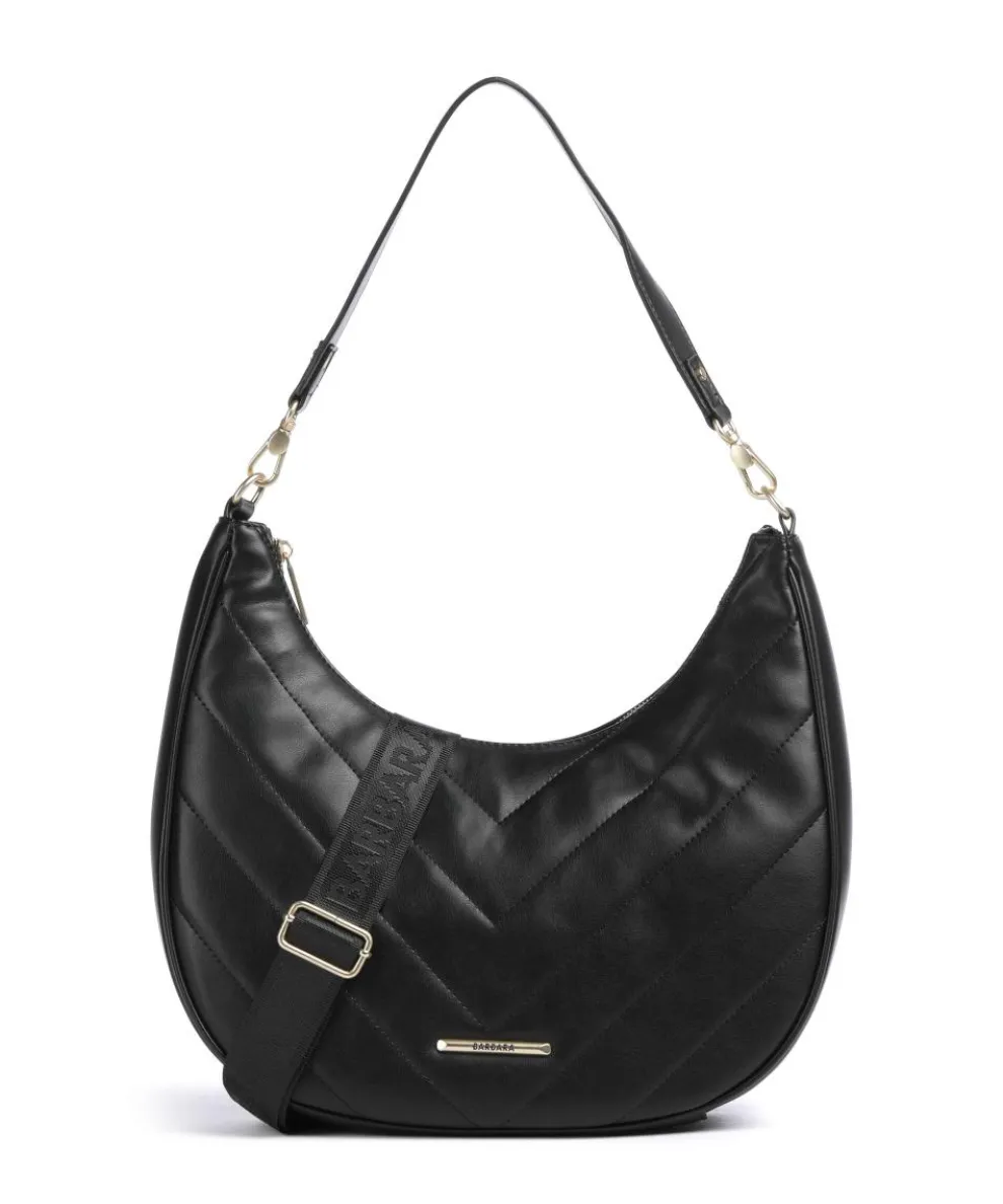 Barbara Cozy Beuteltasche Lederimitat schwarz