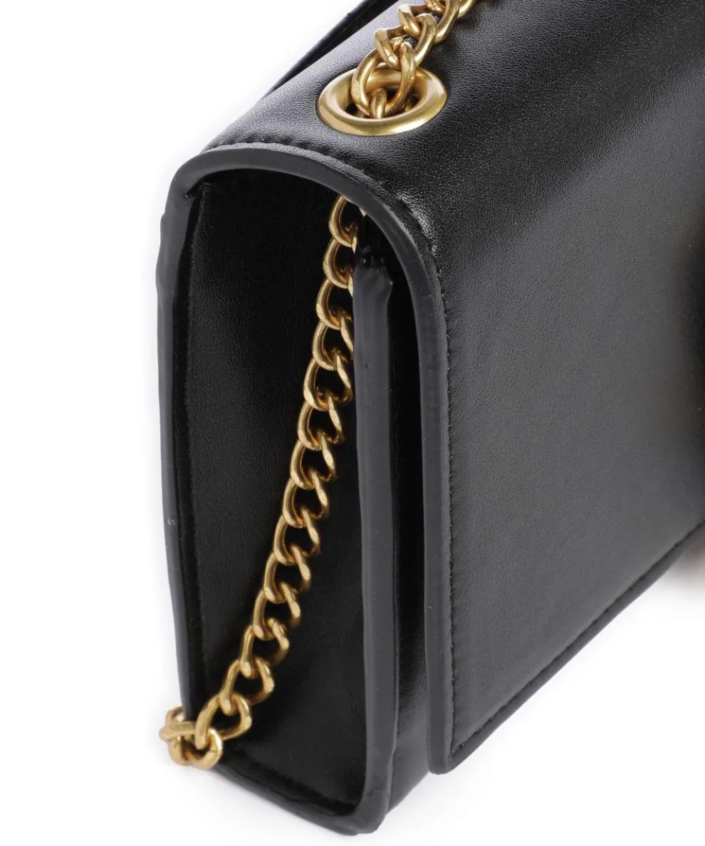 BARCH Schultertasche Lederimitat schwarz