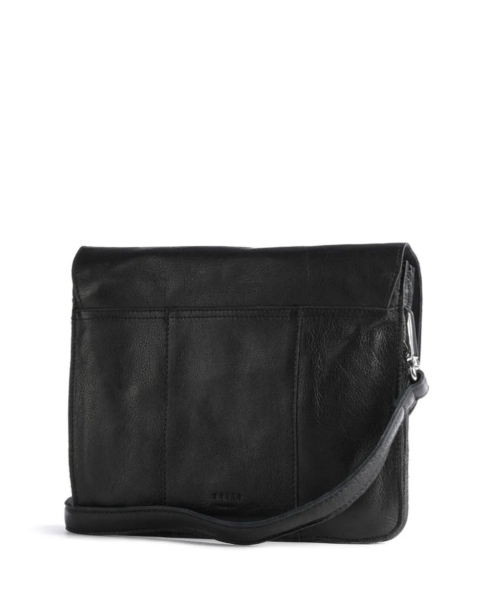 Basic Umhängetasche Rindsleder schwarz