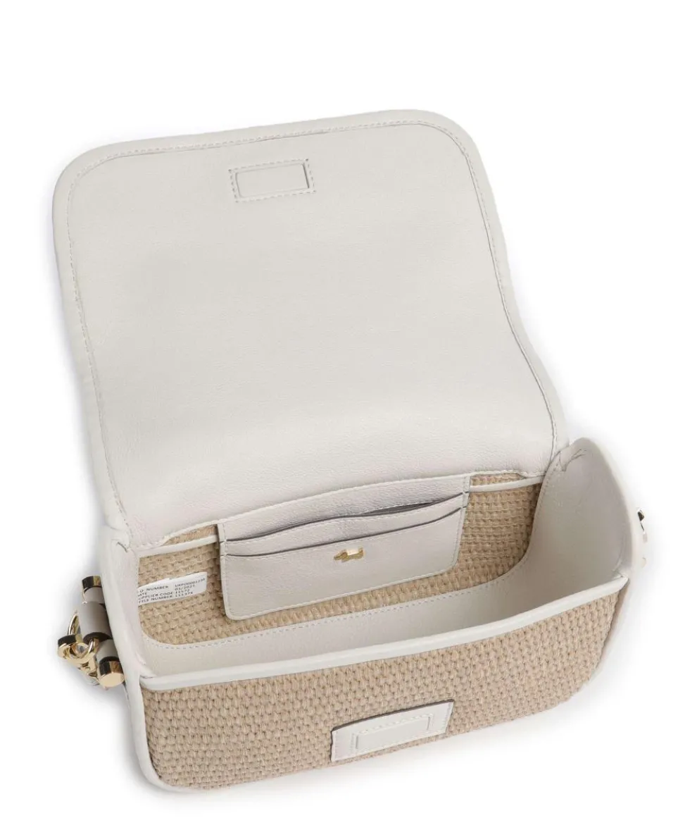 Bathurst Mews Schultertasche Kunststoff beige/weiß