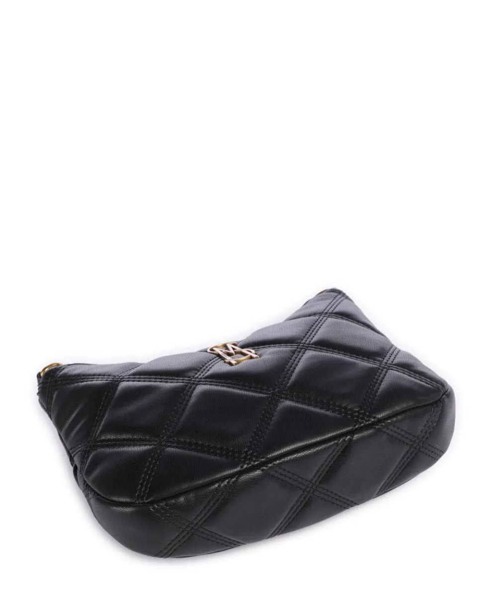 BAURA Schultertasche Lederimitat schwarz