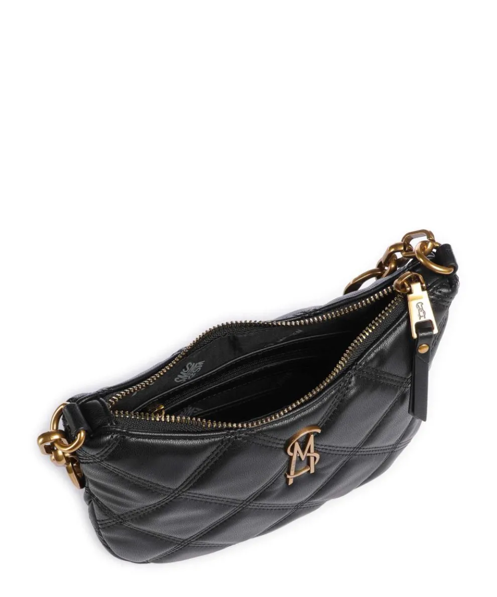 BAURA Schultertasche Lederimitat schwarz