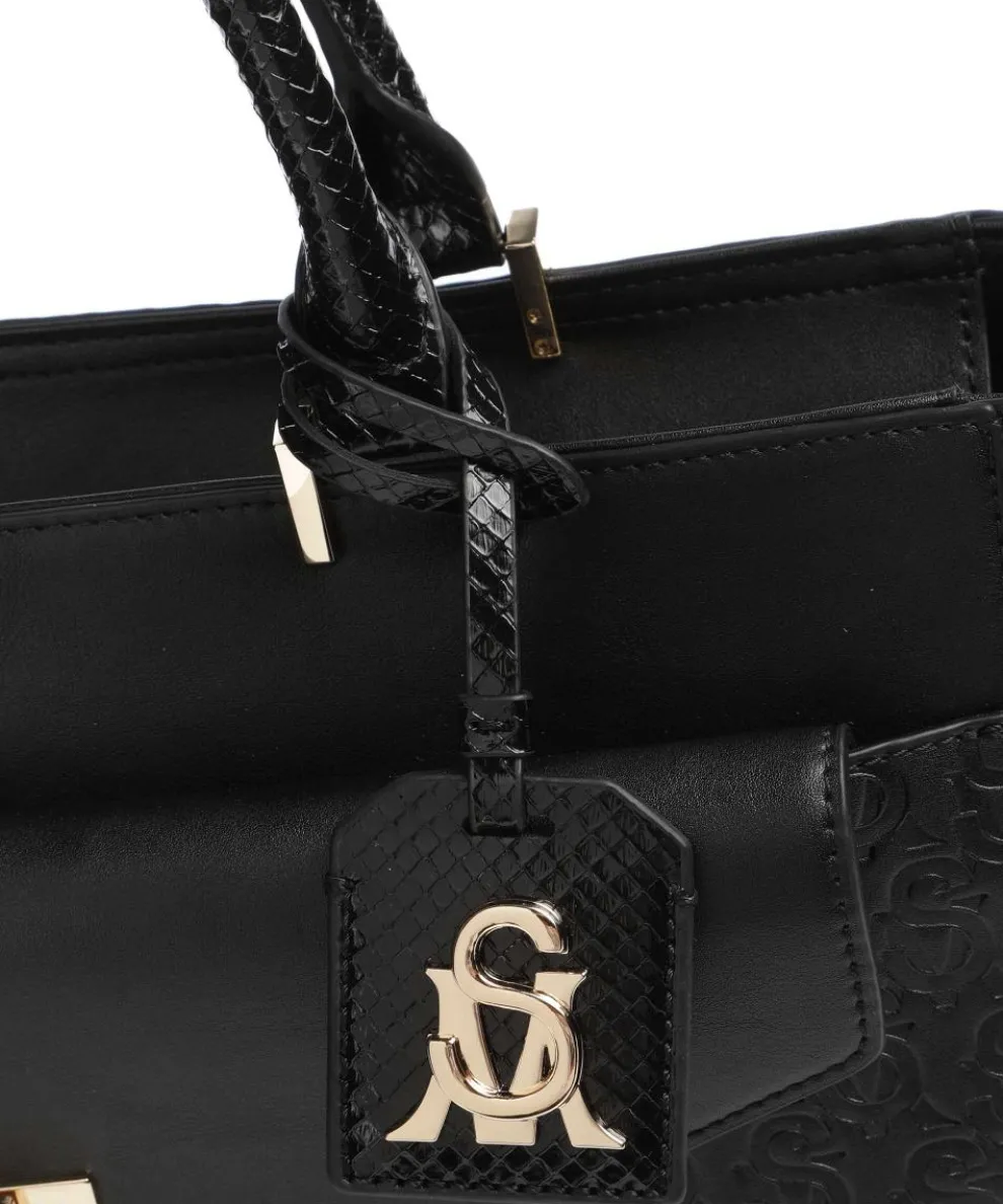 BBLANE Handtasche Lederimitat schwarz