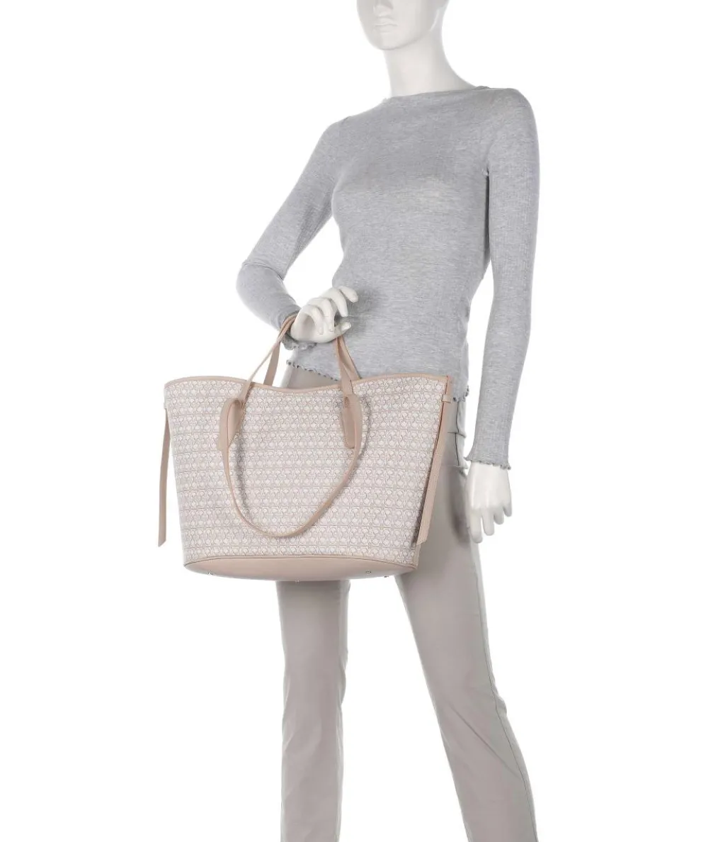 Never Without Bag Monogram Shopper Canvas altrosa