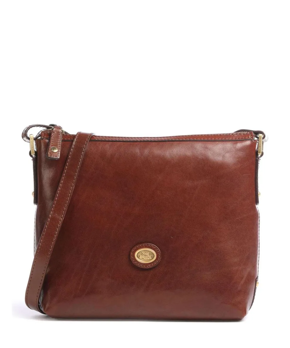 Story Donna Umhängetasche Leder braun