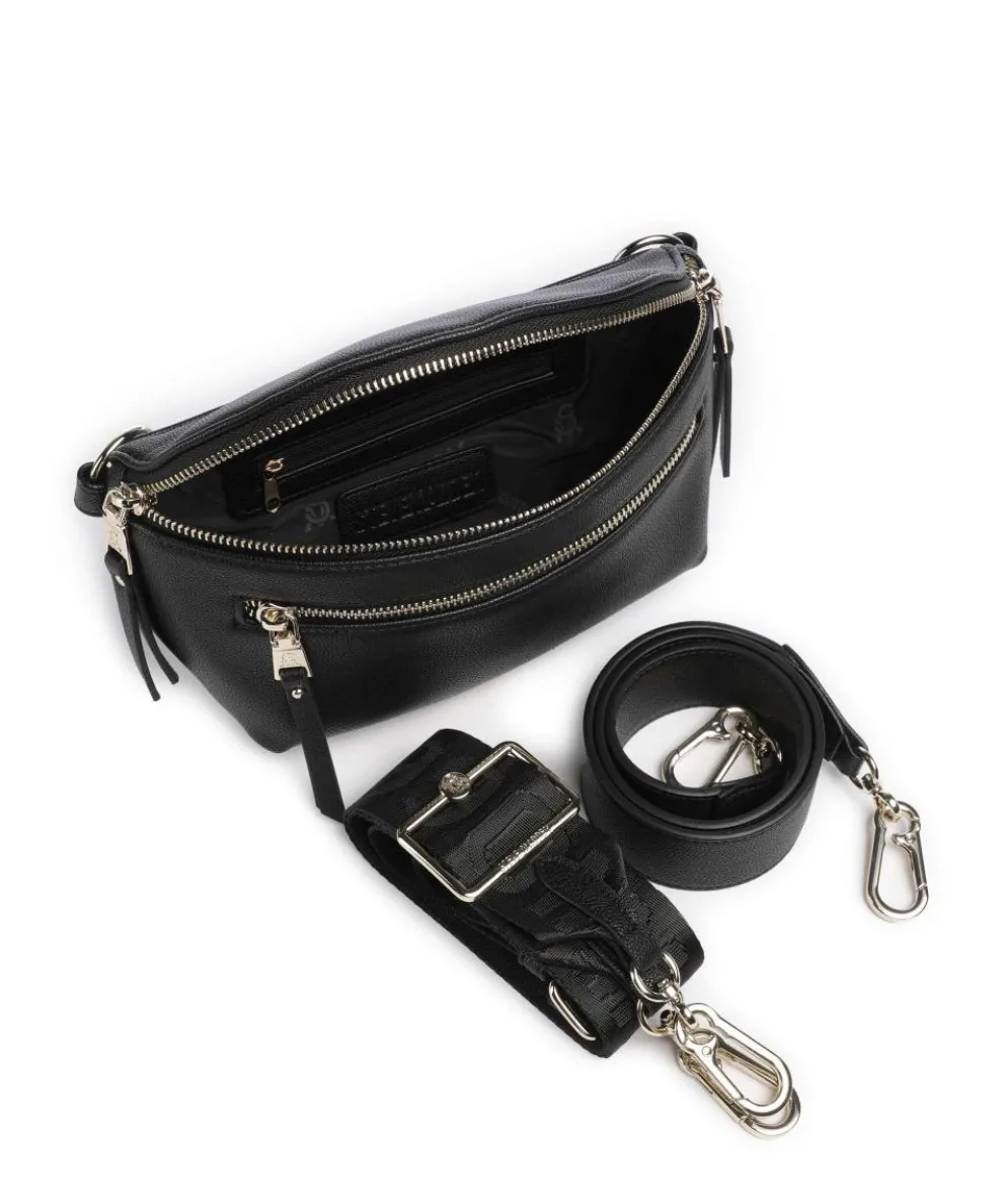 BCLARKE Umhängetasche Lederimitat schwarz