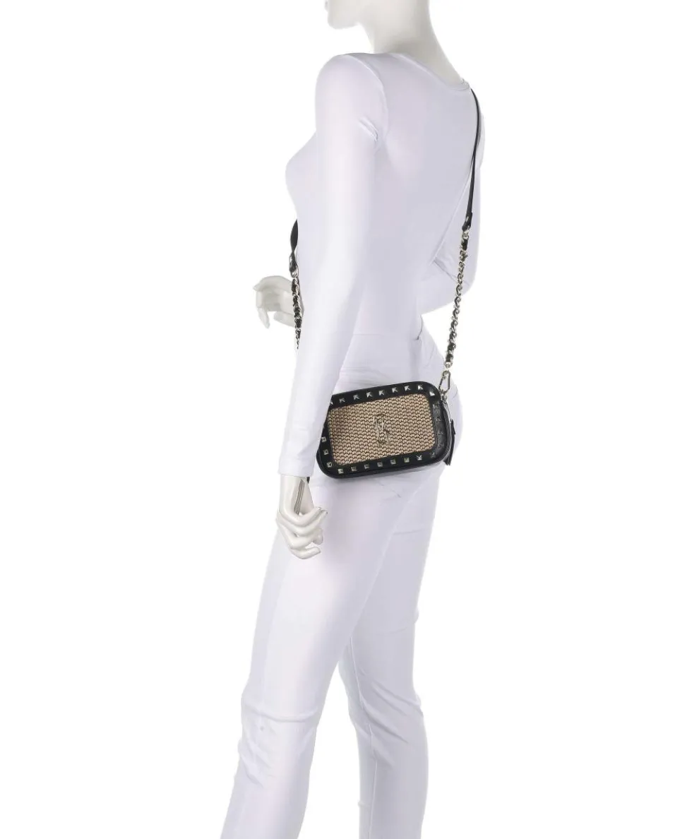 BDAISY-S Umhängetasche Papier, Lederimitat schwarz/beige