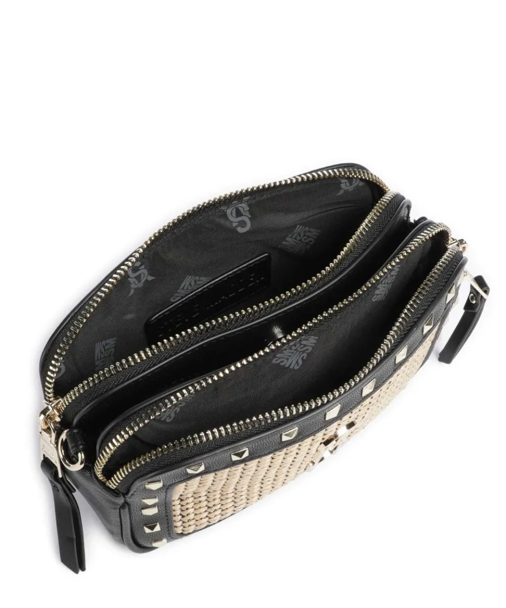 BDAISY-S Umhängetasche Papier, Lederimitat schwarz/beige