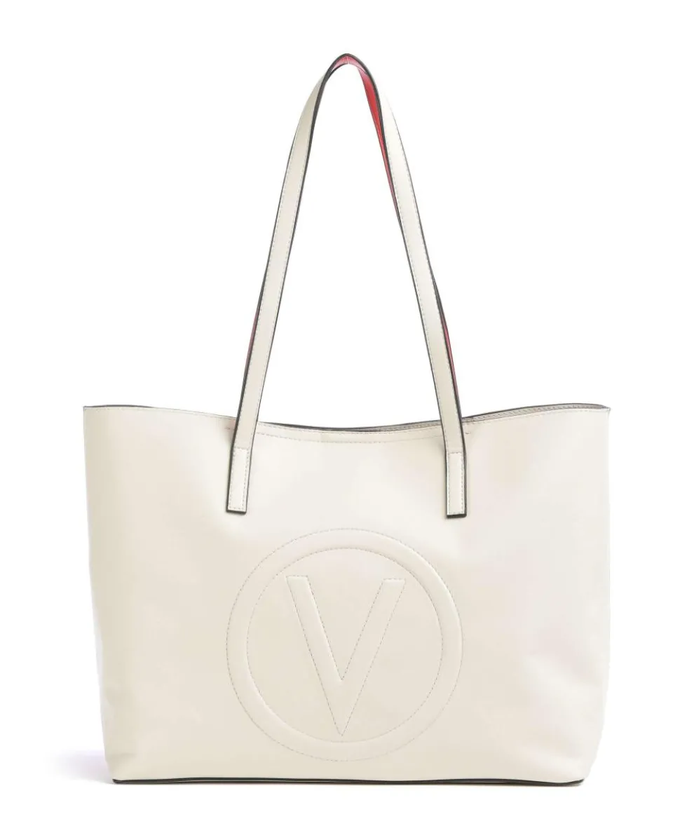 Selena Re Shopper Lederimitat beige/rot