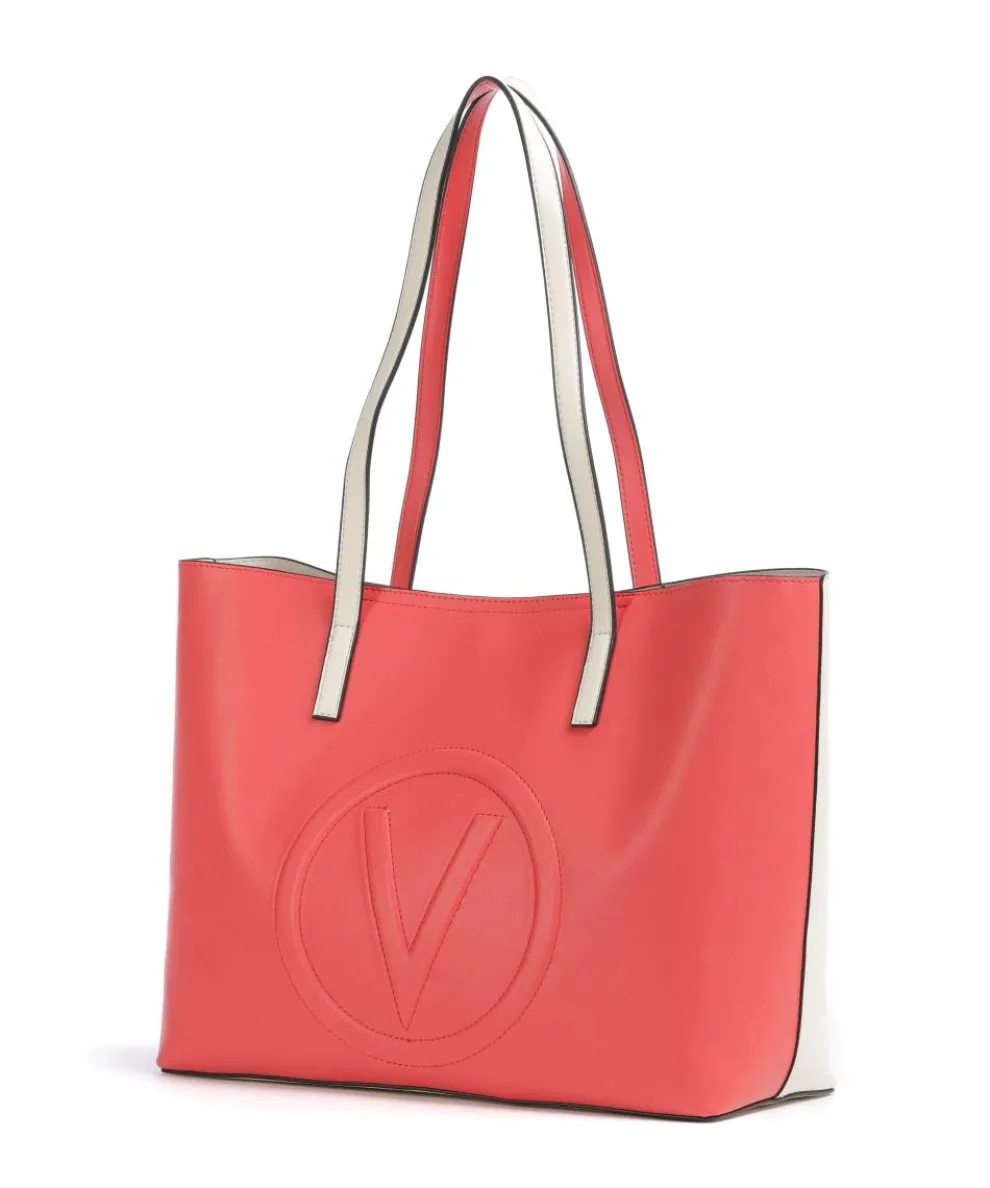 Selena Re Shopper Lederimitat beige/rot