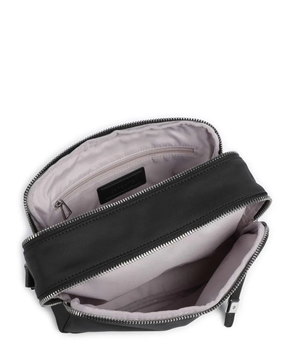 BE HER XS Umhängetasche recyceltes Polyester schwarz