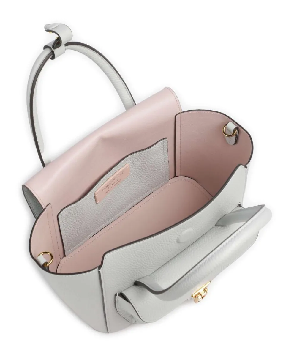 Beat Double Handtasche genarbtes Rindsleder hellblau