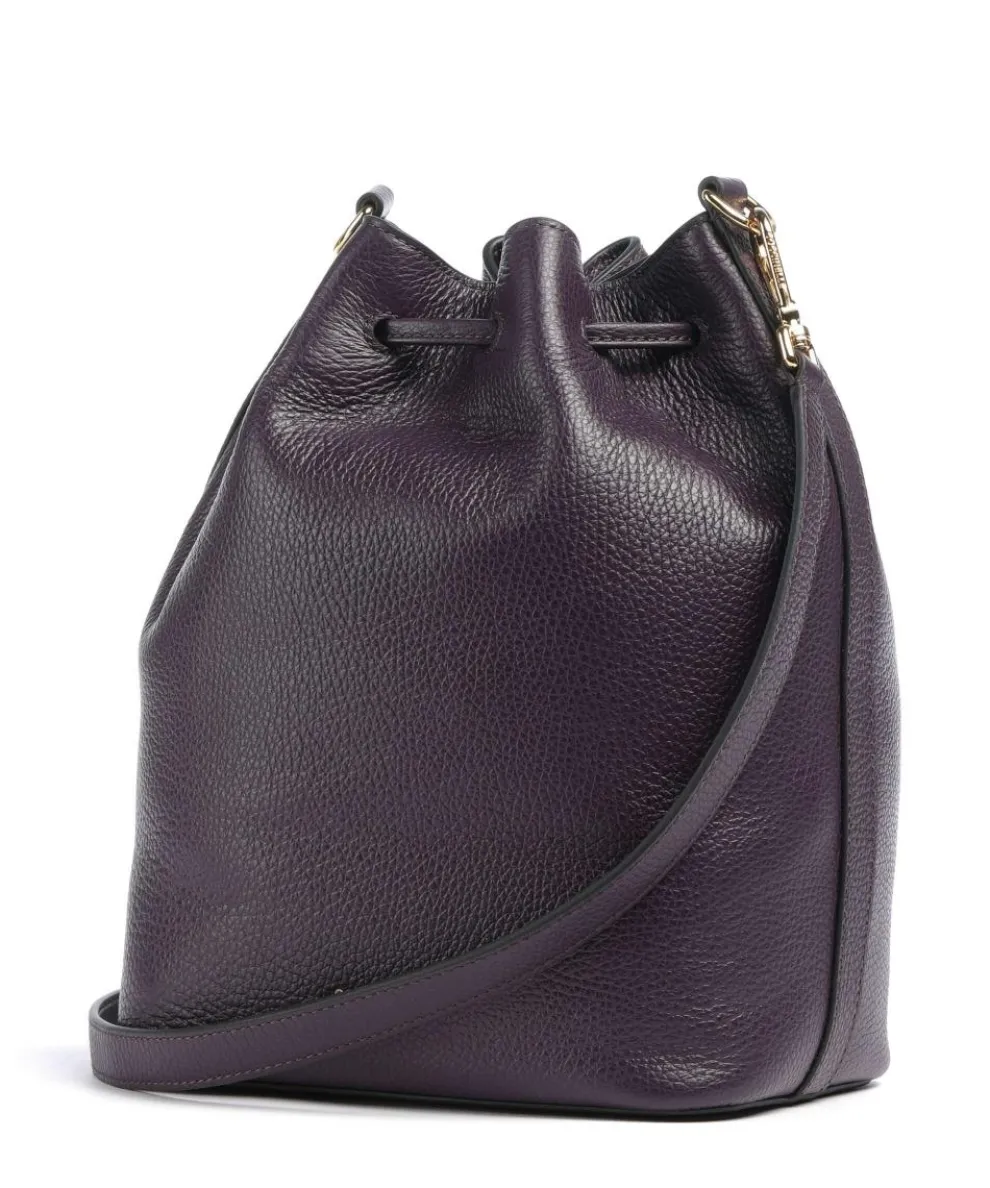 Beat Generation Bucket bag genarbtes Rindsleder pflaume