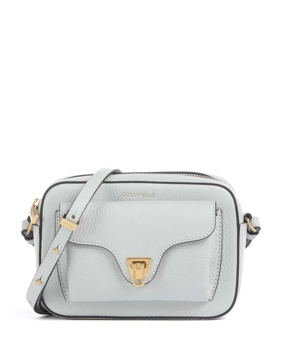 Beat Soft Umhängetasche genarbtes Leder hellblau