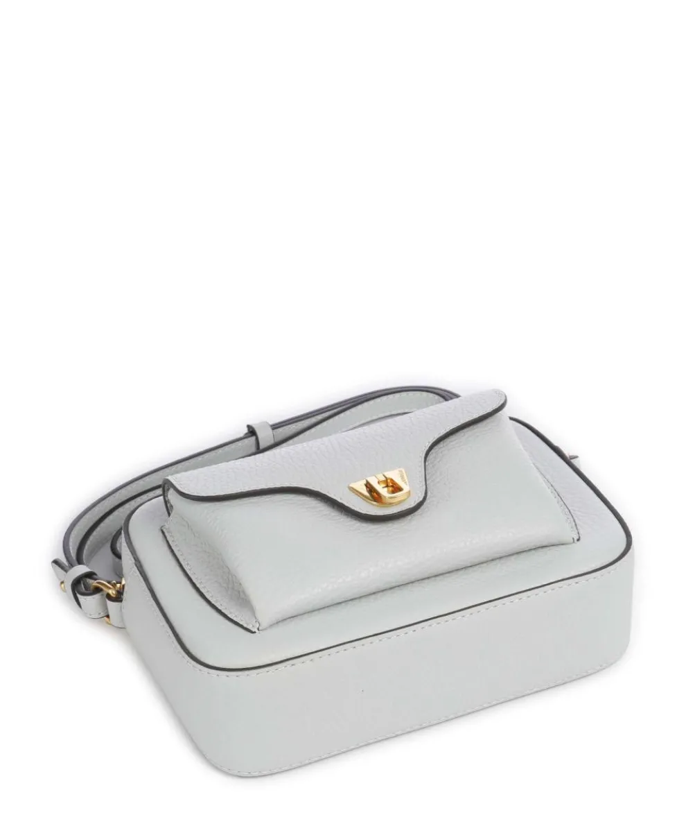 Beat Soft Umhängetasche genarbtes Leder hellblau