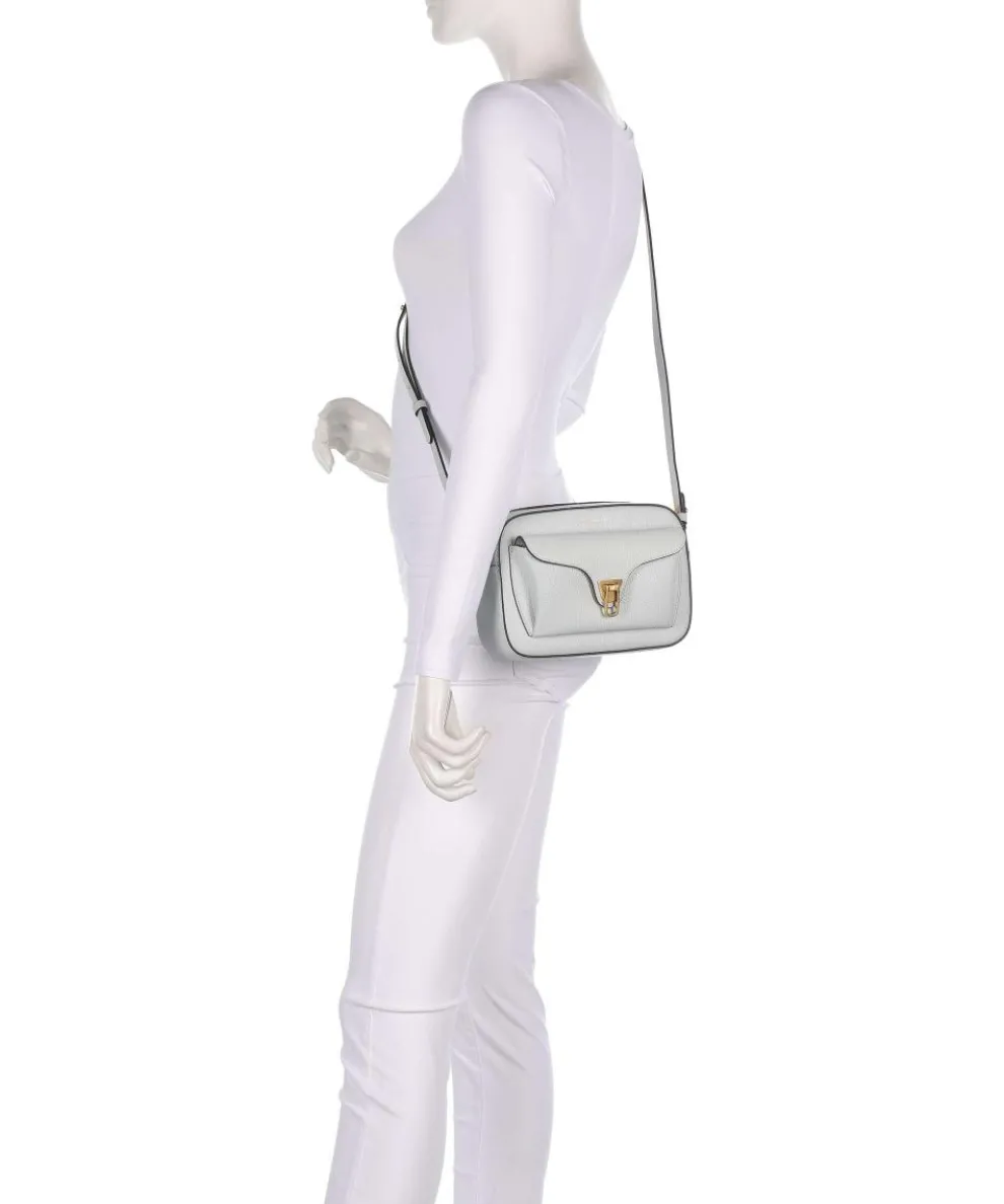 Beat Soft Umhängetasche genarbtes Rindsleder hellblau