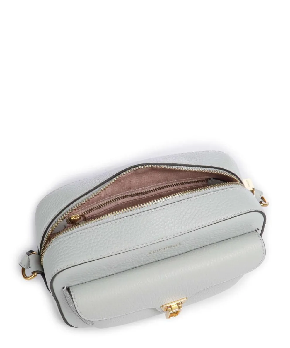 Beat Soft Umhängetasche genarbtes Rindsleder hellblau