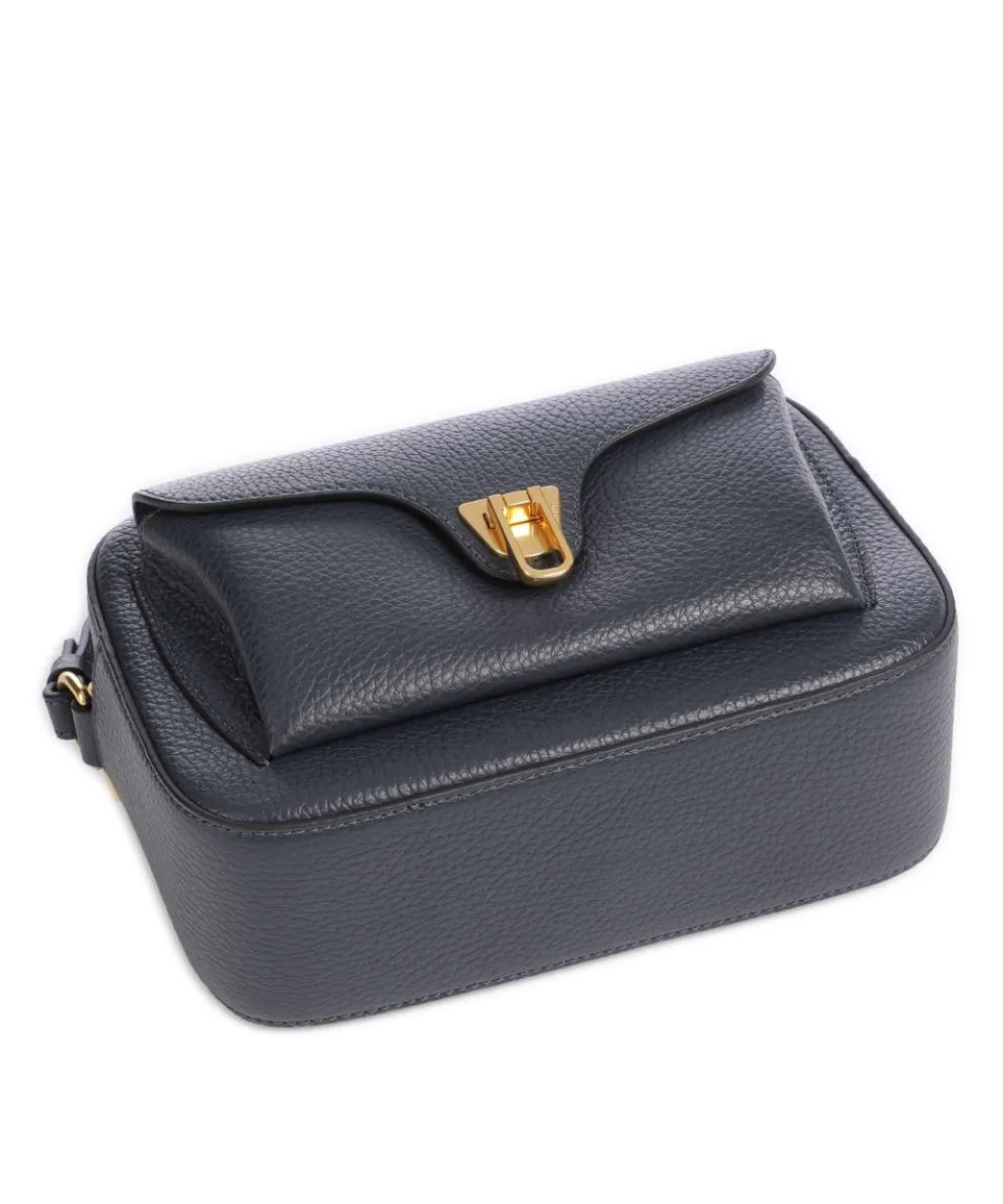 Beat Soft Umhängetasche genarbtes Rindsleder dunkelblau