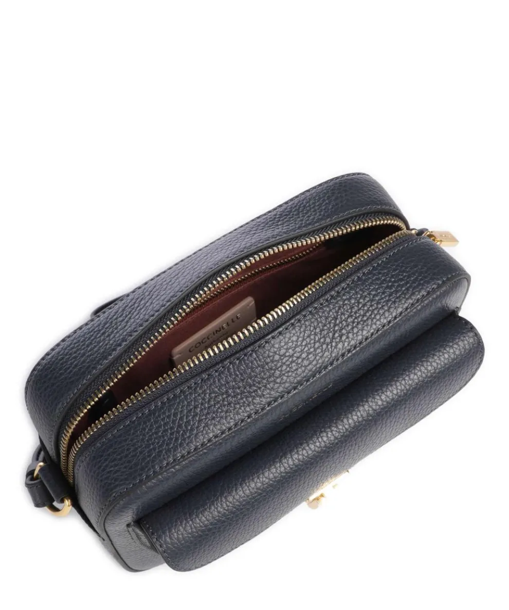 Beat Soft Umhängetasche genarbtes Rindsleder dunkelblau