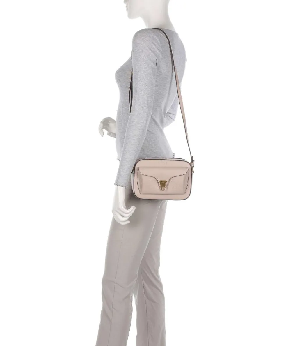 Beat Soft Umhängetasche genarbtes Rindsleder nude