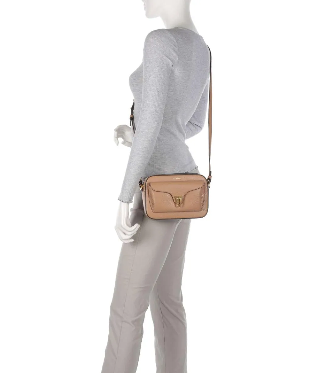 Beat Soft Umhängetasche genarbtes Rindsleder hellbraun