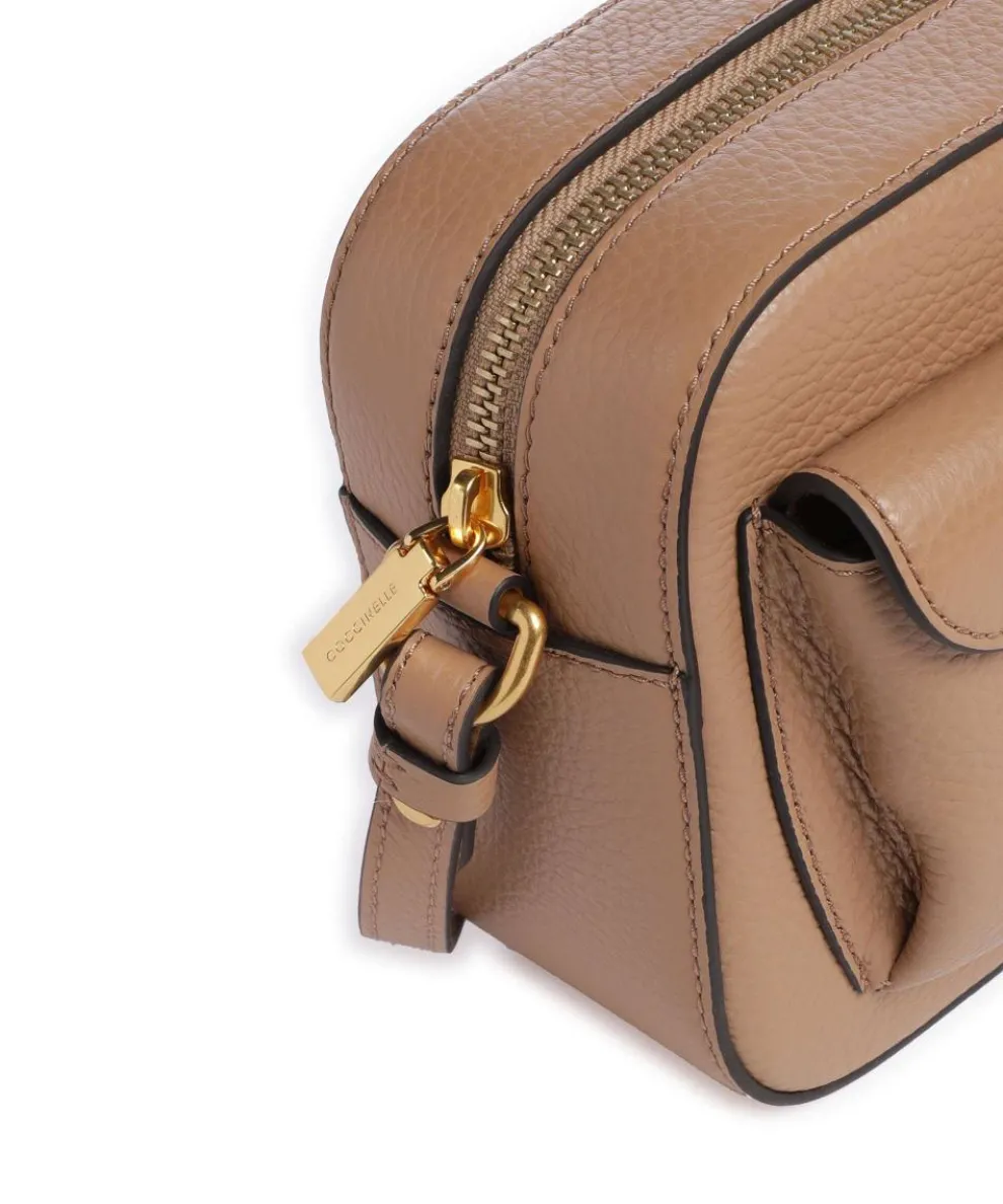 Beat Soft Umhängetasche genarbtes Rindsleder hellbraun