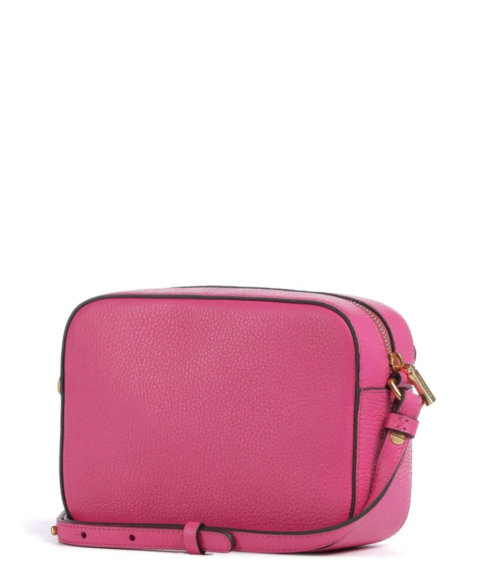 Beat Soft Umhängetasche genarbtes Rindsleder fuchsia