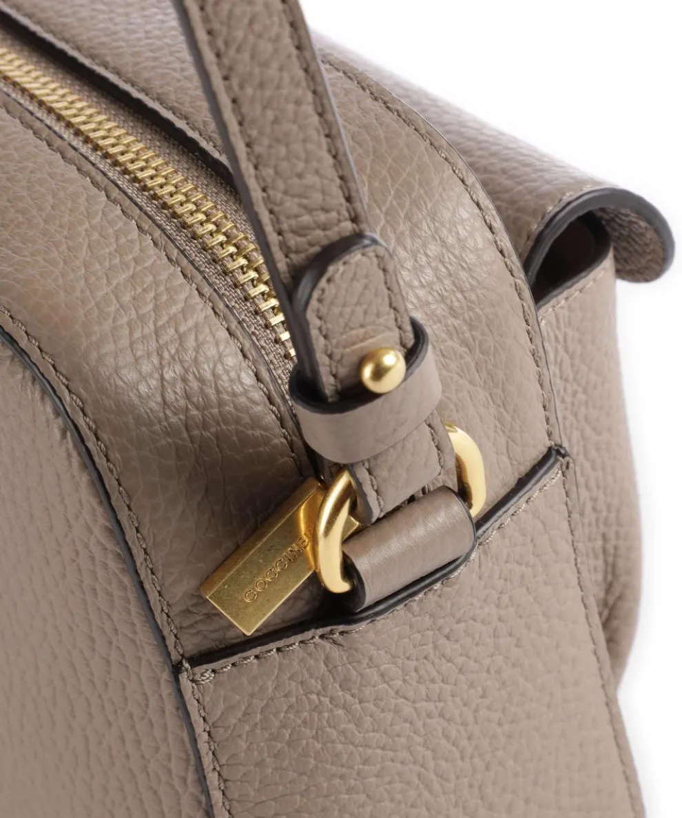 Beat Soft Umhängetasche genarbtes Rindsleder taupe