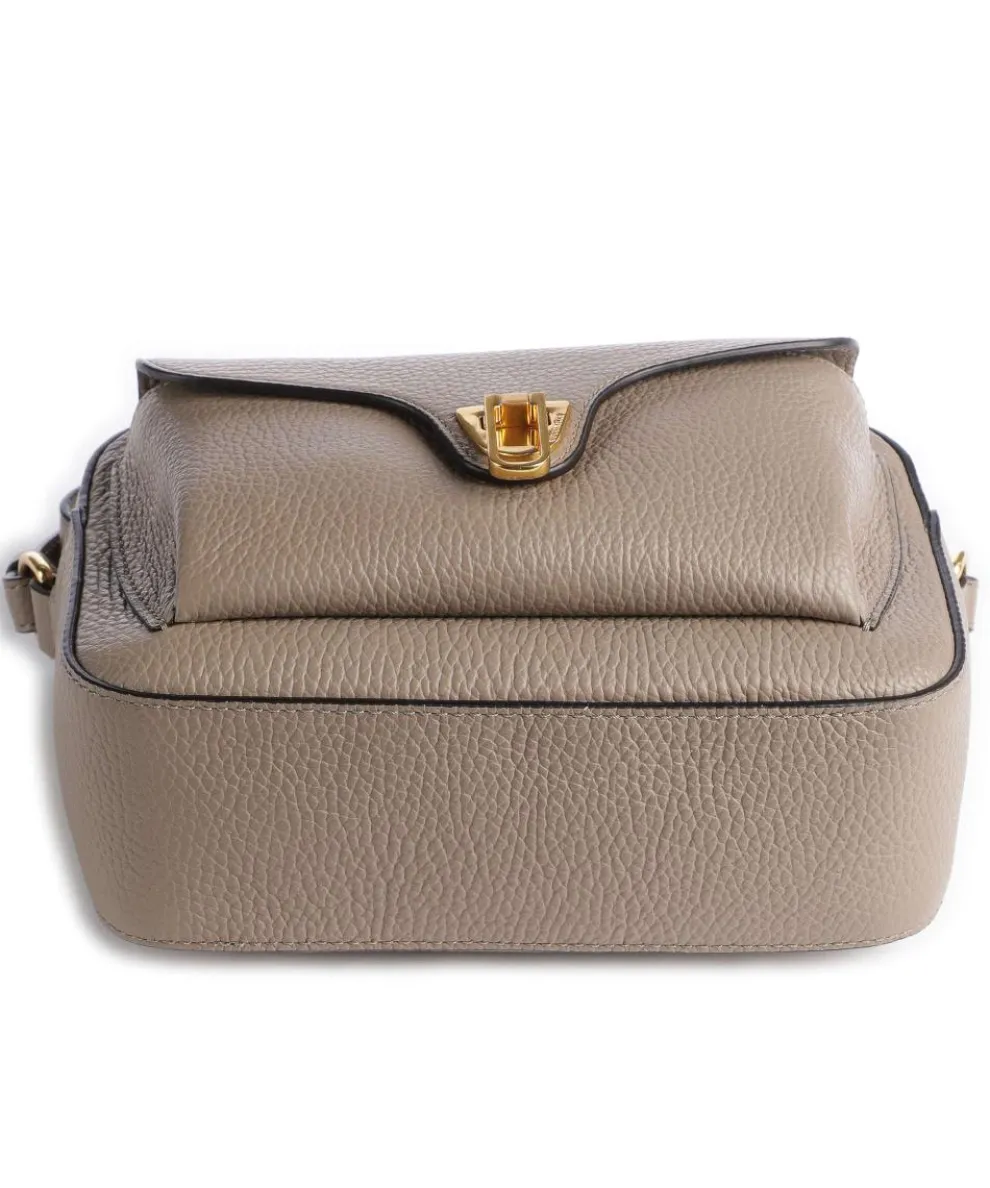 Beat Soft Umhängetasche genarbtes Rindsleder taupe