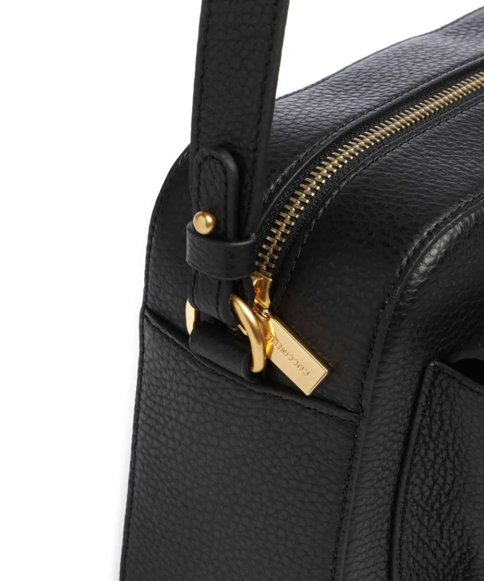 Beat Soft Umhängetasche genarbtes Rindsleder schwarz