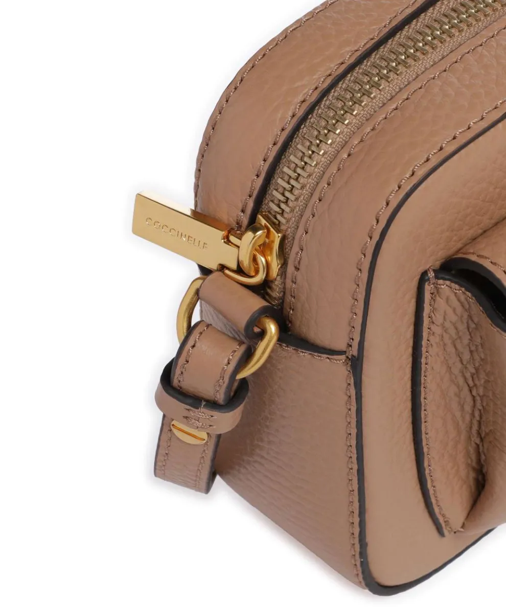 Beat Soft Umhängetasche genarbtes Rindsleder hellbraun