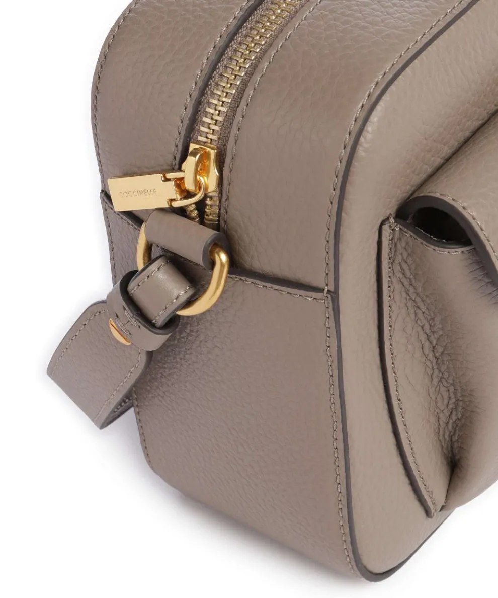 Beat Soft Umhängetasche genarbtes Rindsleder taupe