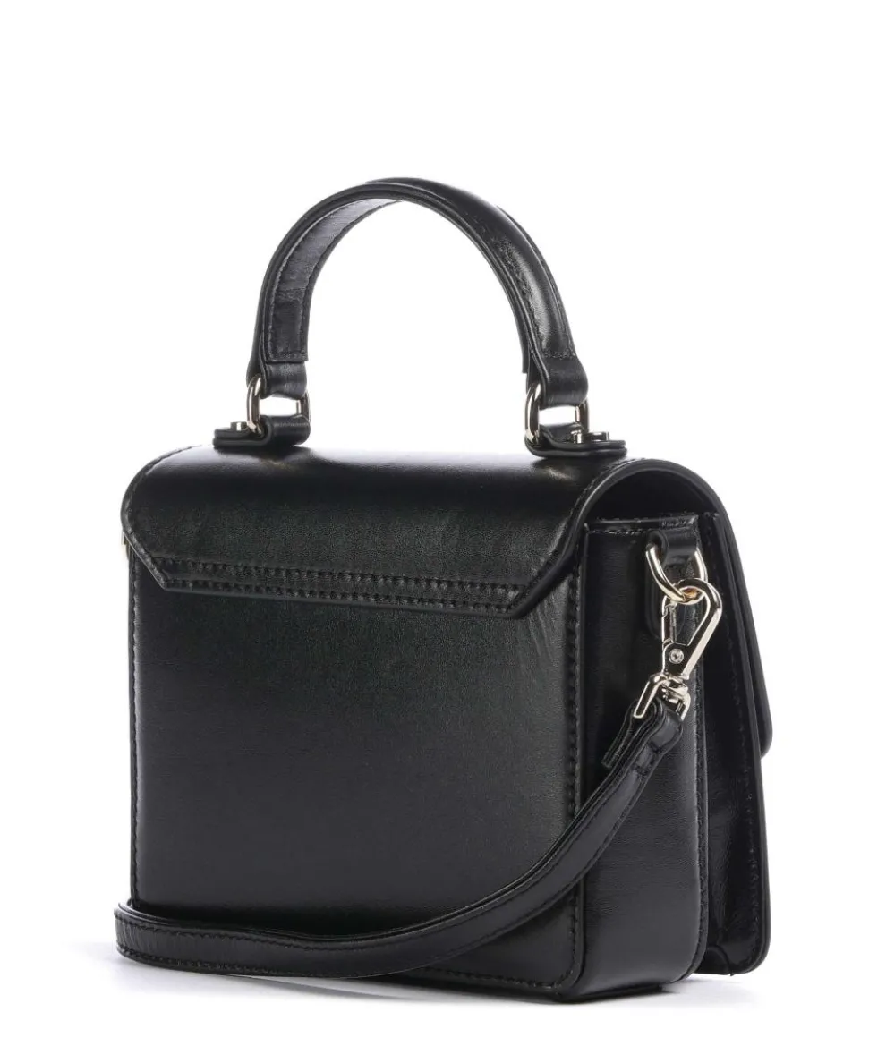 Bele Umhängetasche fein genarbtes Rindsleder schwarz