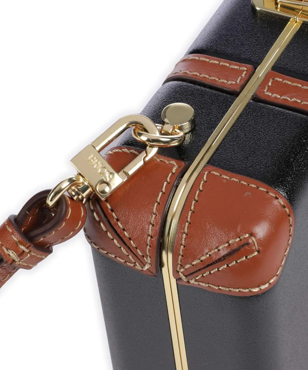 Bellagio Umhängetasche recyceltes Polycarbonat schwarz/braun