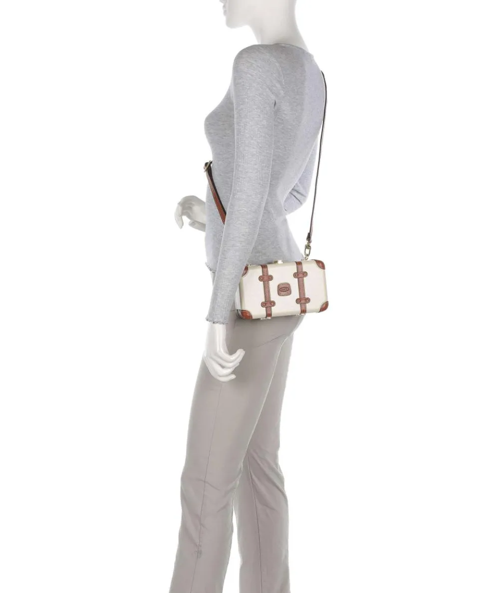 Bellagio Umhängetasche recyceltes Polycarbonat elfenbein/braun