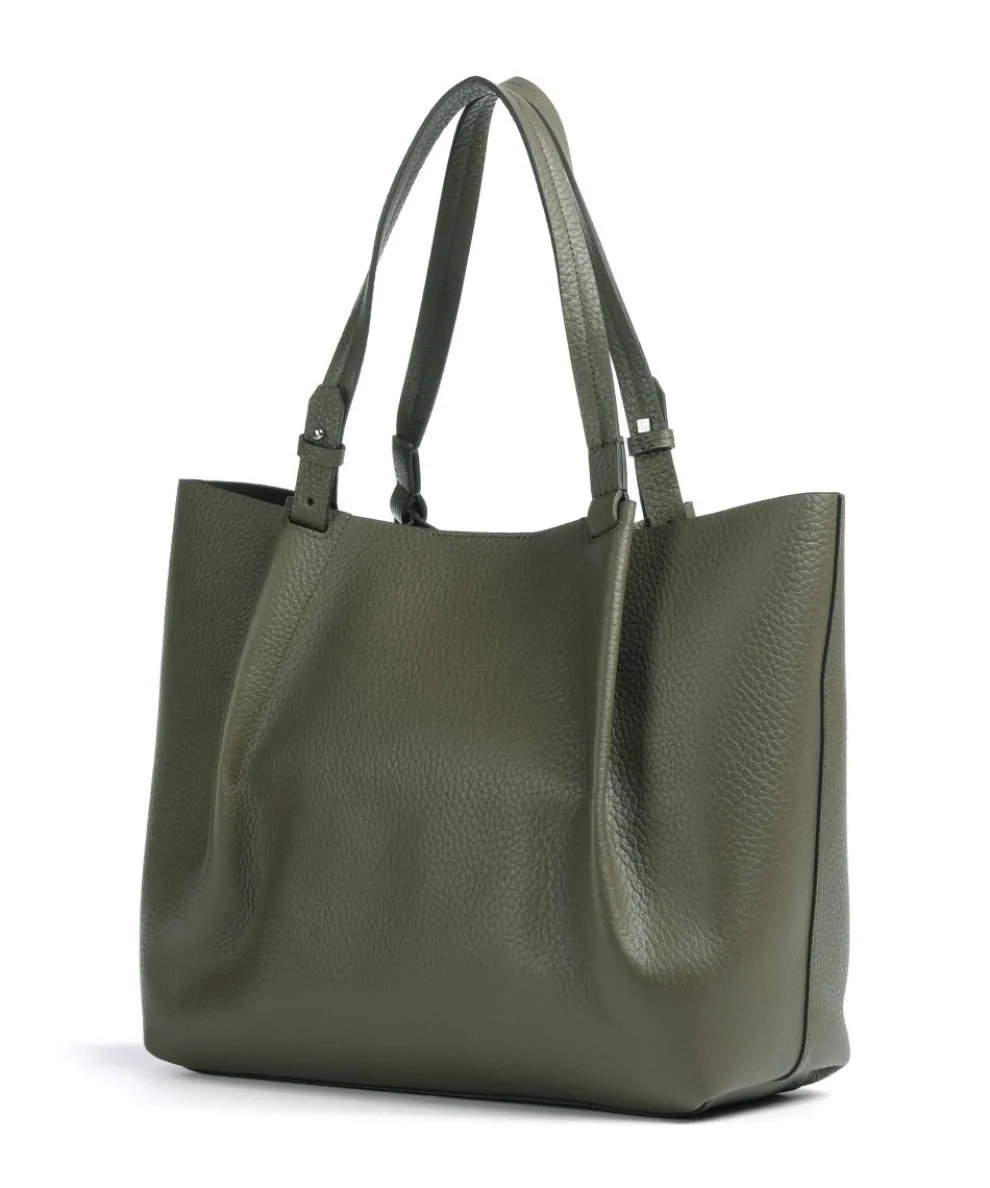 Bellar M Shopper genarbtes Rindsleder khaki