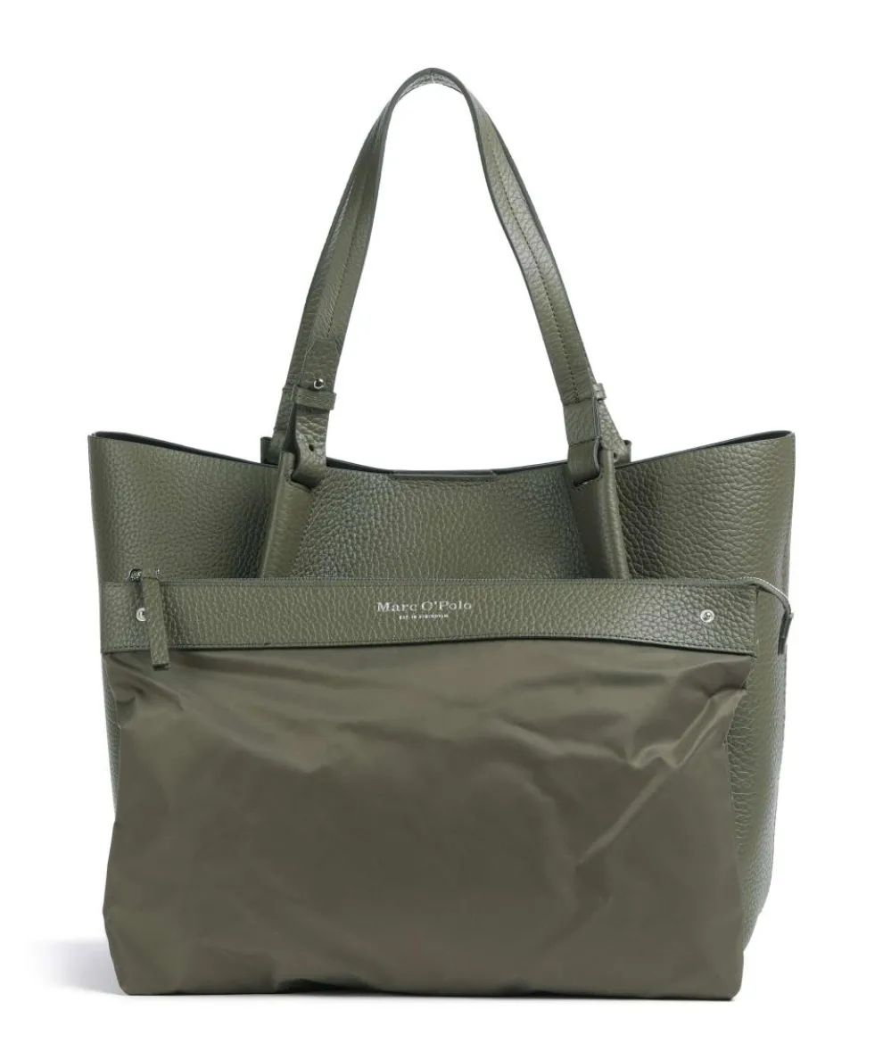 Bellar M Shopper genarbtes Rindsleder khaki