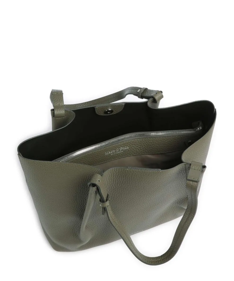 Bellar M Shopper genarbtes Rindsleder khaki