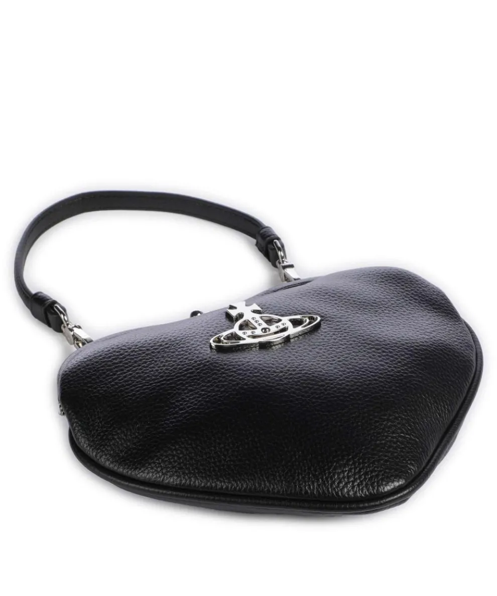 Belle Heart Frame Re-Vegan Grain Schultertasche Lederimitat schwarz