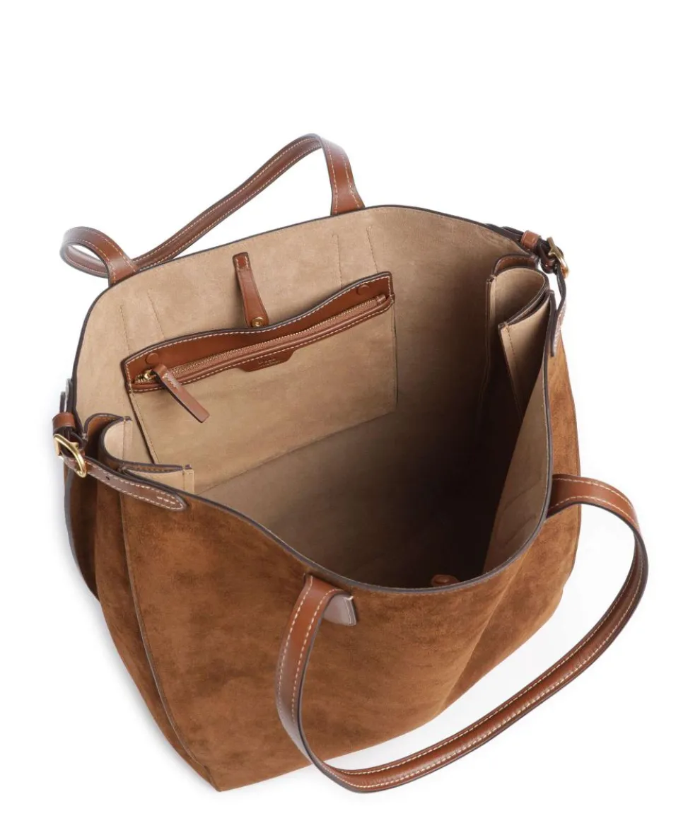 Bellport Large Shopper aufgerautes Rindsleder braun