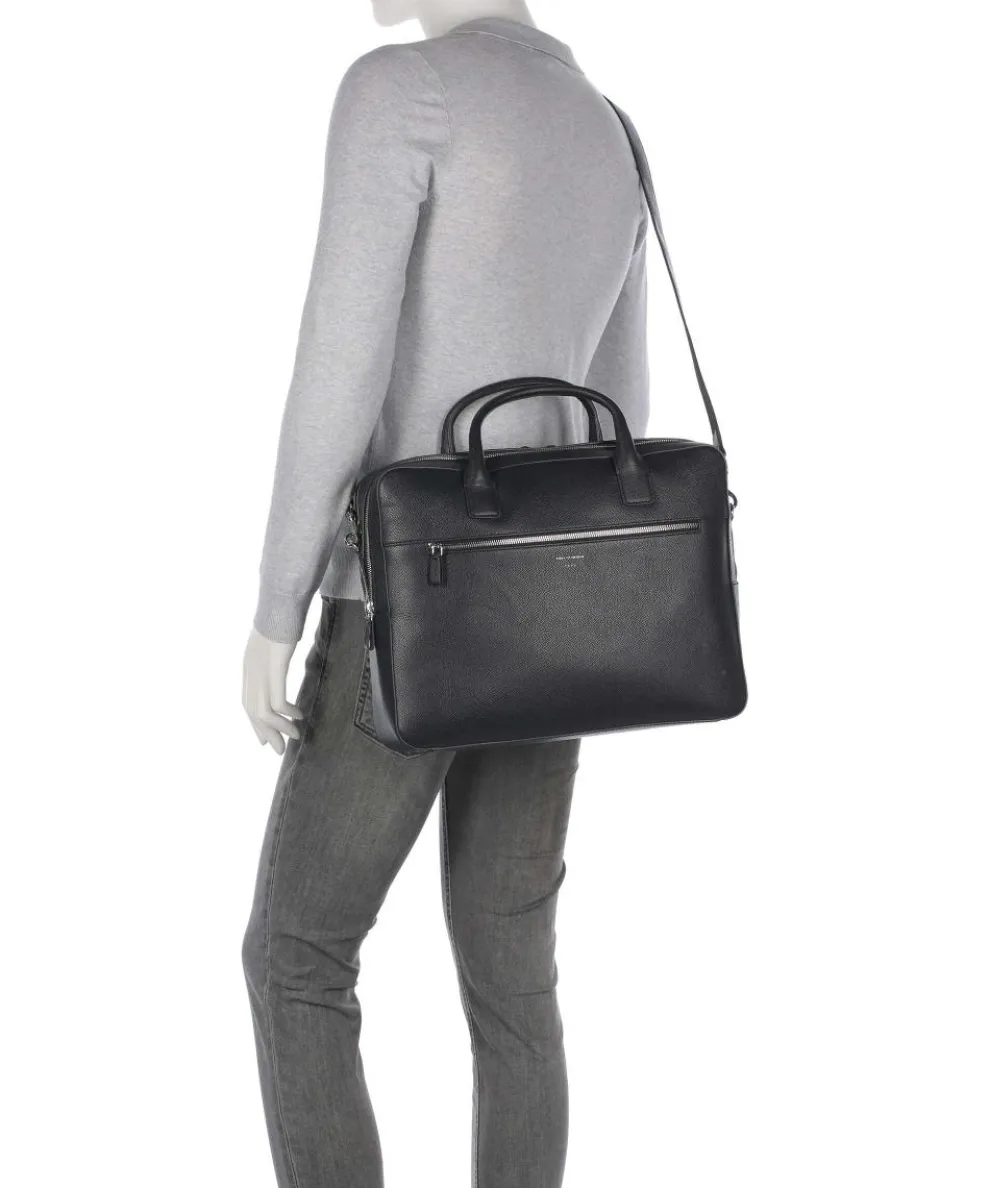 Beridare Aktentasche 17″ genarbtes Rindsleder navy