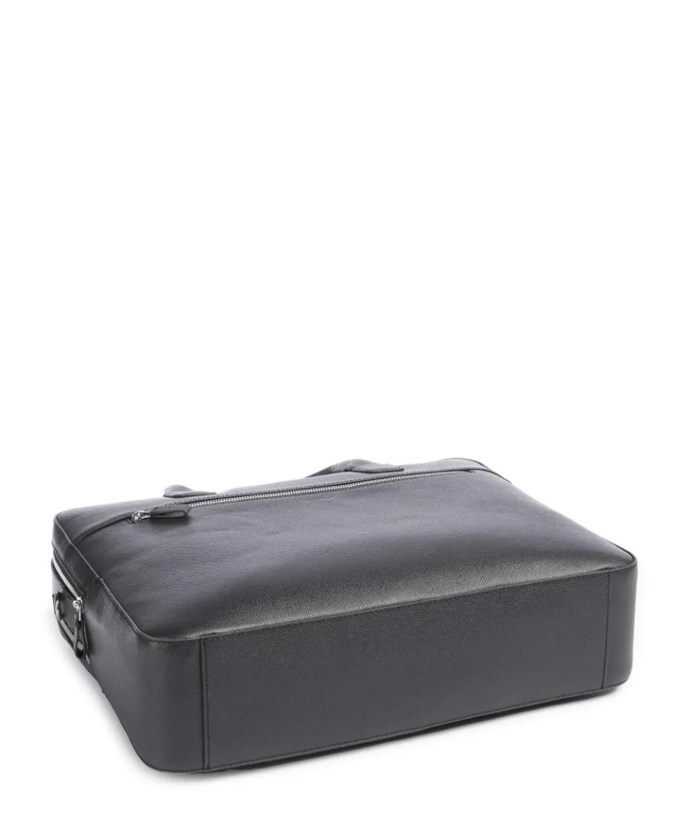 Beridare Aktentasche 17″ genarbtes Rindsleder navy