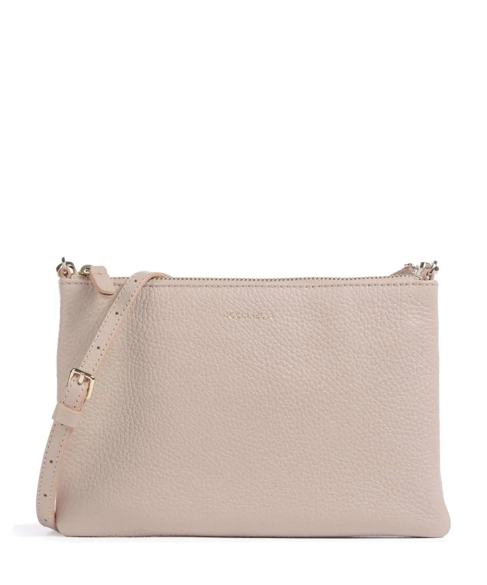 Best Umhängetasche genarbtes Leder nude