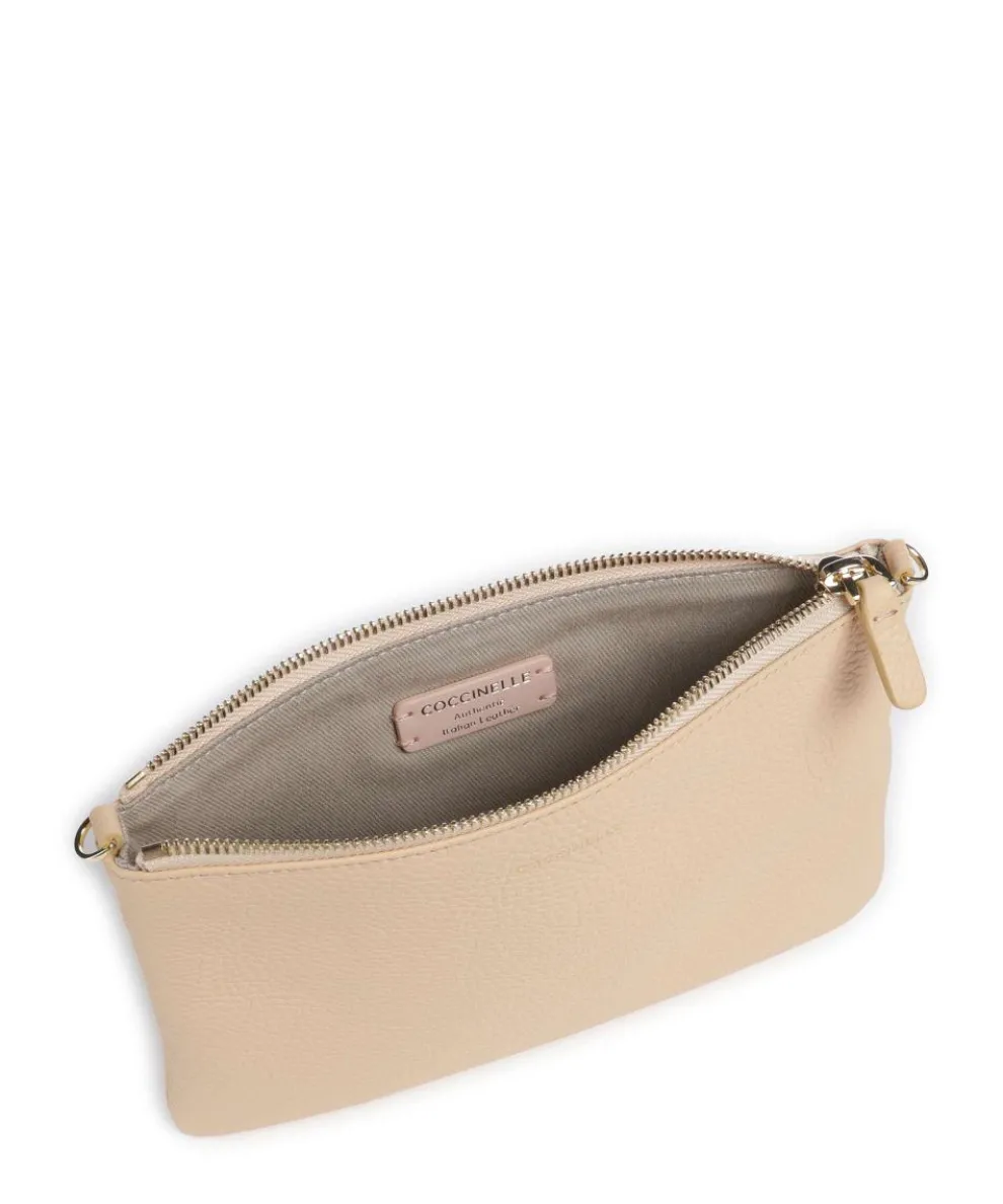 Best Umhängetasche genarbtes Leder natur