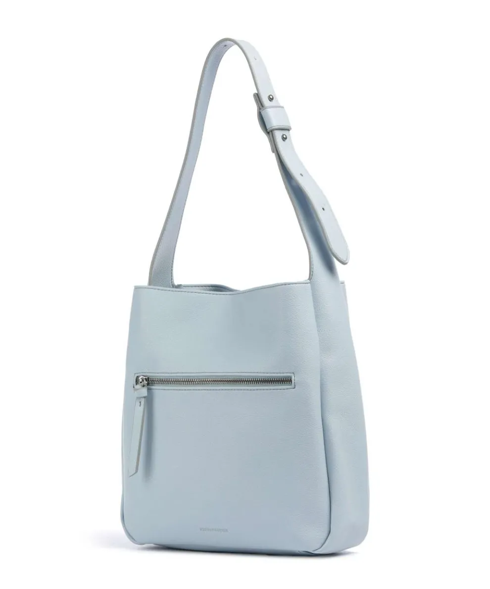 Bestie Shopper genarbtes Leder hellblau