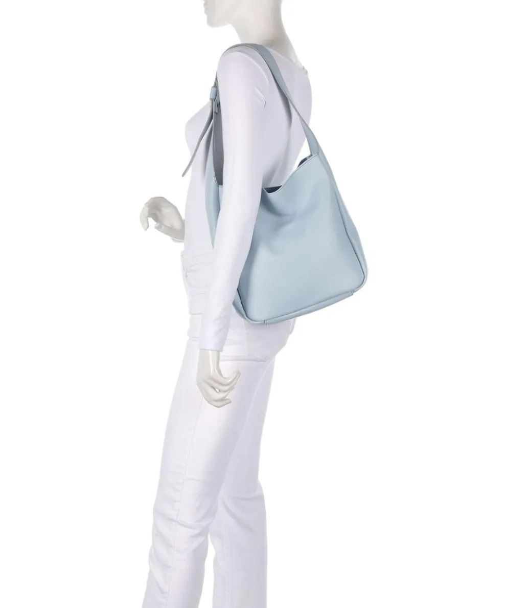 Bestie Shopper genarbtes Leder hellblau