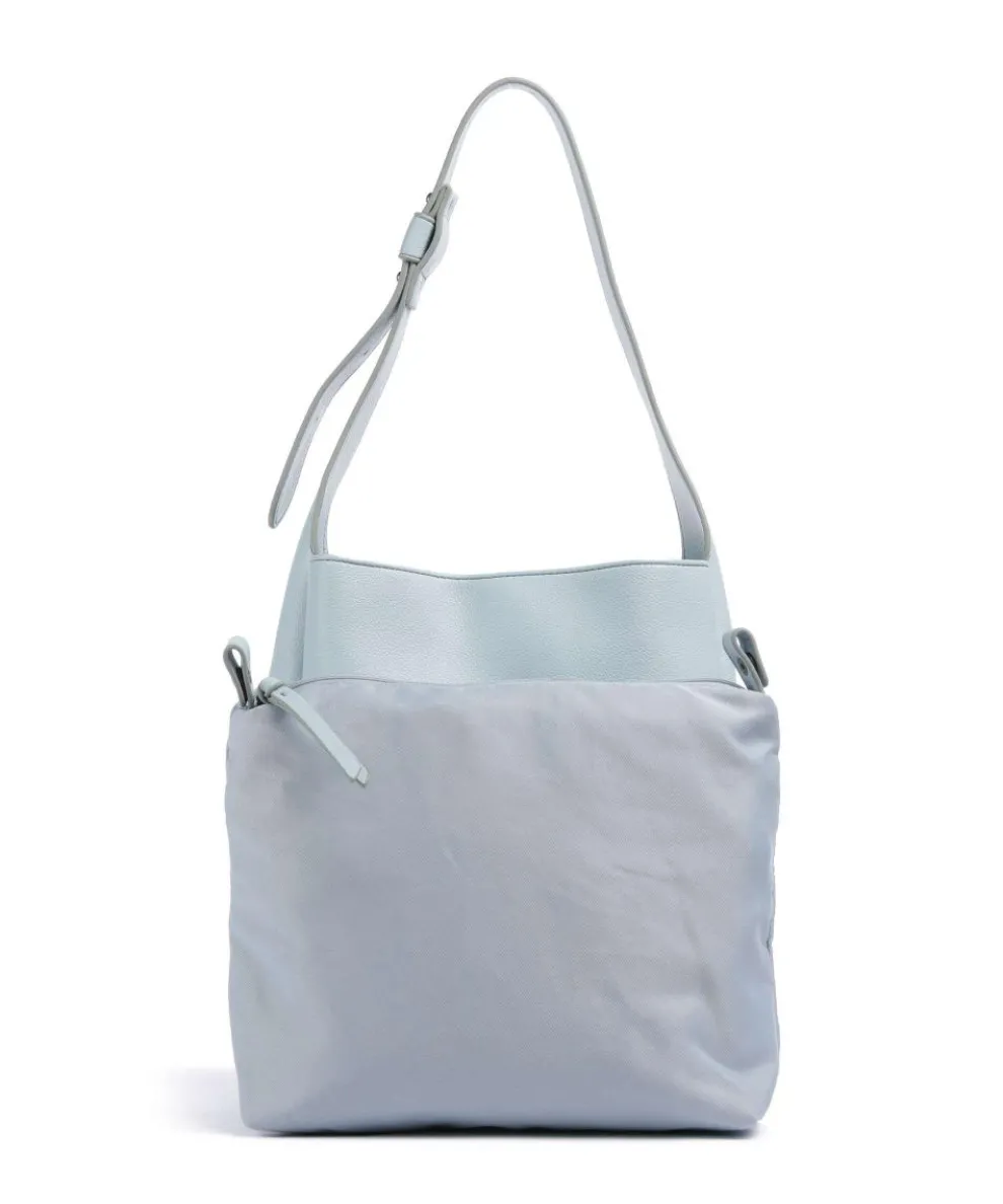 Bestie Shopper genarbtes Leder hellblau