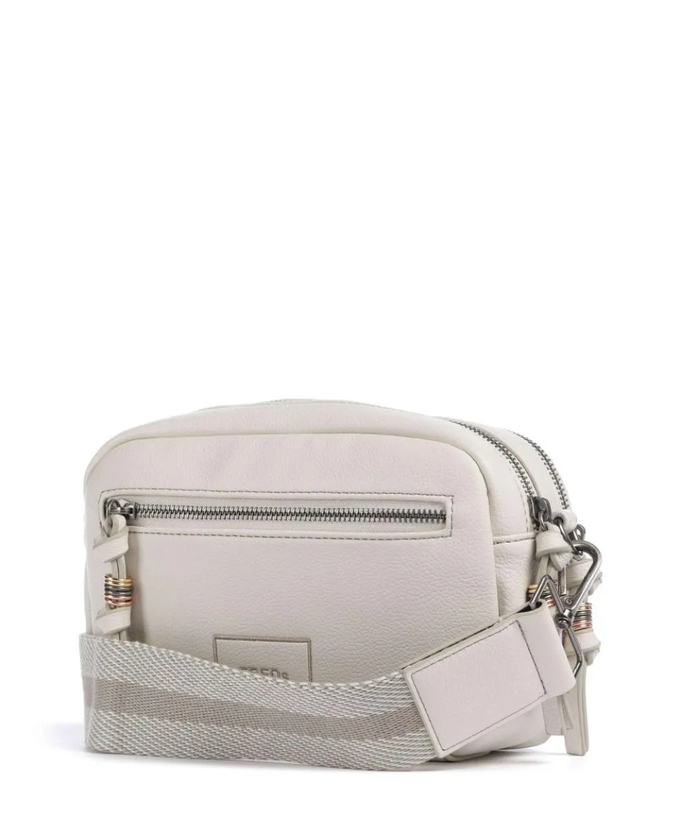 Bestie Umhängetasche recyceltes Leder, Polyurethane elfenbein